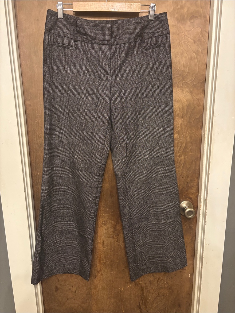 Apt. 9 Charcoal Speckled Wide-Leg Dress Pants